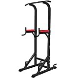 ISE 5in1 Power Tower Workout Dip Station, Multifunzione Sbarra Trazioni per Dips, Chin Up, Ideale come Mentoniera, Addominali,Allenatori per Schiena e Tricipiti,Flessioni,Addominali e Cadute SY-5607