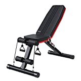 Ativafit, panca per pesi regolabile per allenamento completo del corpo, multiuso, panca piana per sollevamento pesi, per casa e palestra