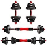 CCLIFE 2in1 Manubri Palestra Regolabili Set di Manubri Pesi Plestra Manubri Pesi Fitness 20 30 40kg-ZERRO