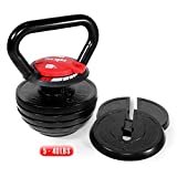 Yes4All 10-40 libbre pesi kettlebell regolabili/pesi kettlebell-set di kettlebell in ghisa per allenamenti HIIT e allenamenti incrociati