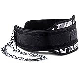 Fitgriff® Cintura Palestra per Dip con 2 Moschettoni - Uomo e Donna - Sollevamento Pesi, Zavorra, Powerlifting, Bodybuilding, Lever, Fitness, Weightlifting - Dipping Belt (Camo, Taglia Unica)