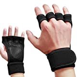 Skevic Guanti Palestra Uomo e Donna, Guanti Fitness per Sollevamento Pesi, Calisthenics, Crossfit, Trazioni alla Sbarra, ecc. Guanti Palestra Donna e Uomo, Guanti Allenamento Antiscivolo (XL)