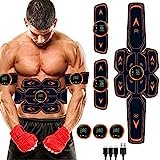 Queath Elettrostimolatore per Addominali, Elettrostimolatore Muscolare Professionale, ABS Trainer/Toner per Addome/Braccio/Vita/Gambe