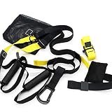 Peso corporeo di resistenza cinghie Kit, allenamenti in palestra professionali per Indoor, Viaggi, E Outdoor.Build muscolare magra, forza,Giallo,Sports Edition (YELLOW)